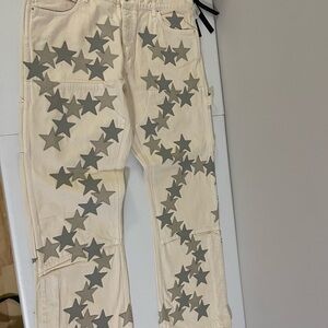 AMIRI jeans Cream Chemistry Carpenter size 38 BRAND NEW NEVER WORN